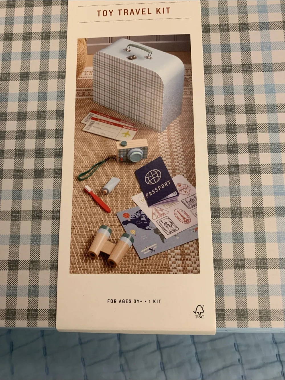 NWT Hearth & Hand Toy Suitcase Travel Accessories & Passport